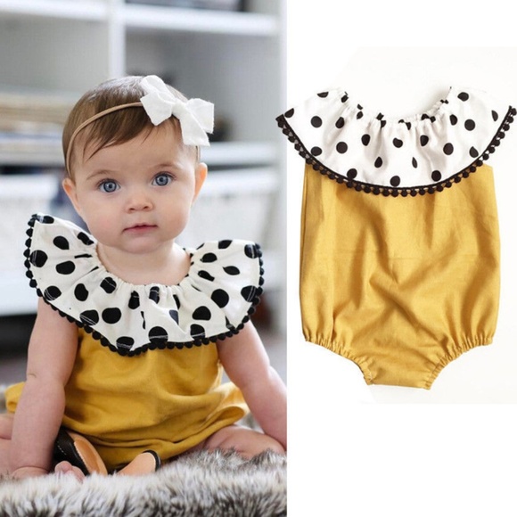 Other - NEW Gold and Polka Dot Pom Pom Jumper